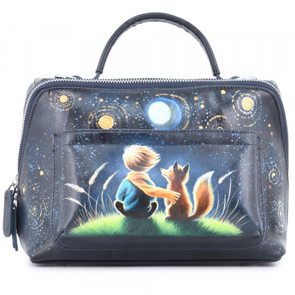 Женская кожаная сумка "Крис" "Маленький принц". фото 1