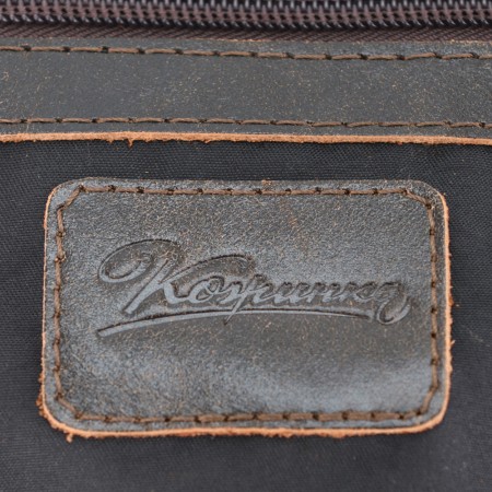  Мужская кожаная сумка "Вильнюс" (коричневая наппа) 