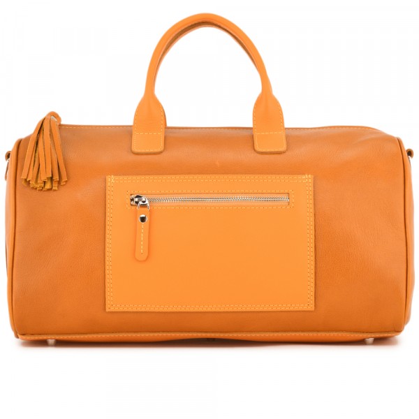  Женская кожаная сумка "Византия" (желтый). фото 1