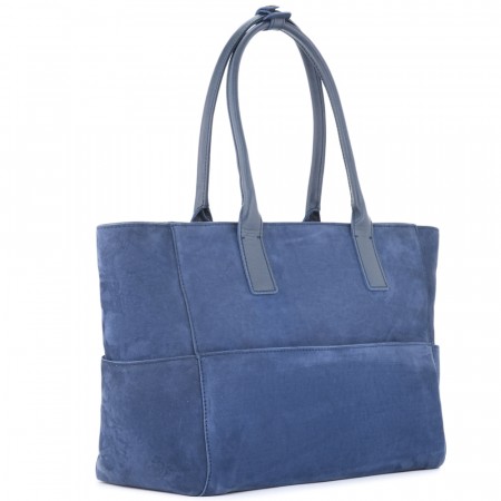 Кожаная женская сумка "Калипсо" (синяя)