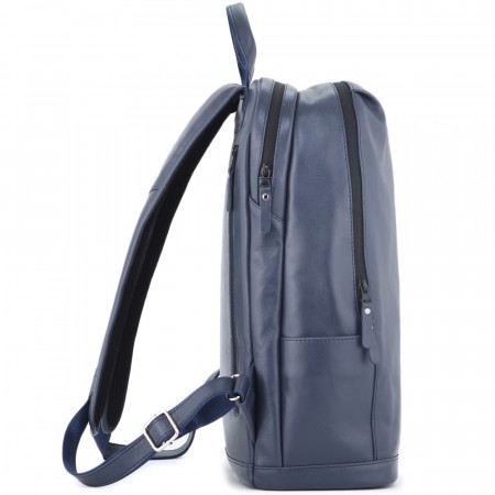 Кожаный рюкзак "Молибден" (синий)