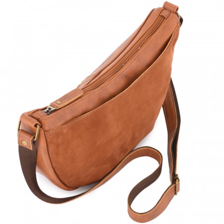 Женская кожаная сумка "Ладога" (рыжая)