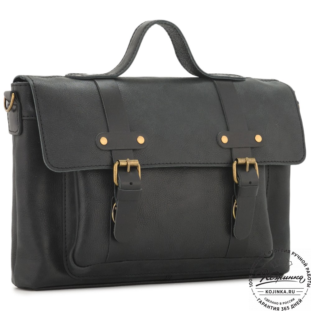 Кожаный портфель "Честер" (черный)