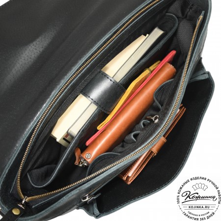 Кожаный портфель "Честер" (черный)