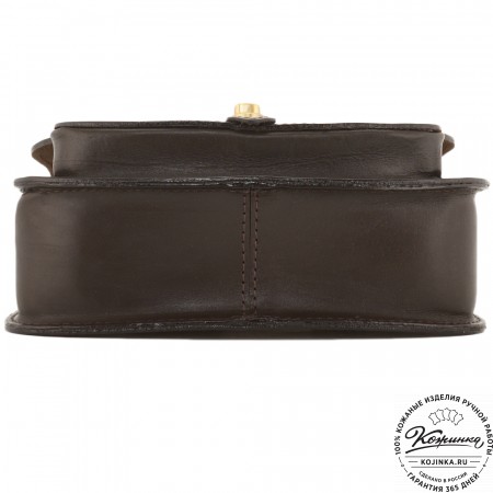 Кожаная сумка ручной работы "Париж" - с ручкой (темно-коричневый)