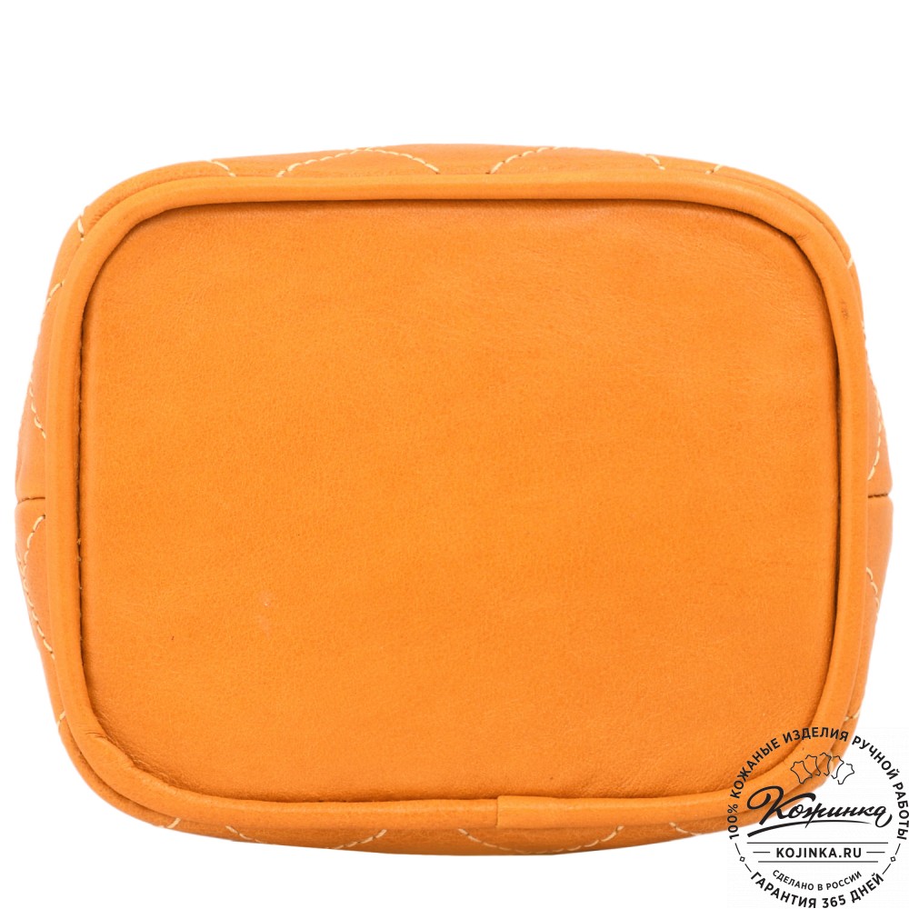 Женская кожаная сумка "Жизель" (желтая)