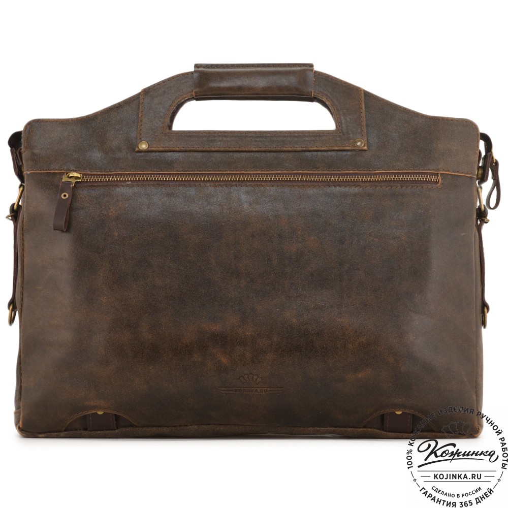  Универсальный кожаный портфель "Диего" (коричневая наппа) 