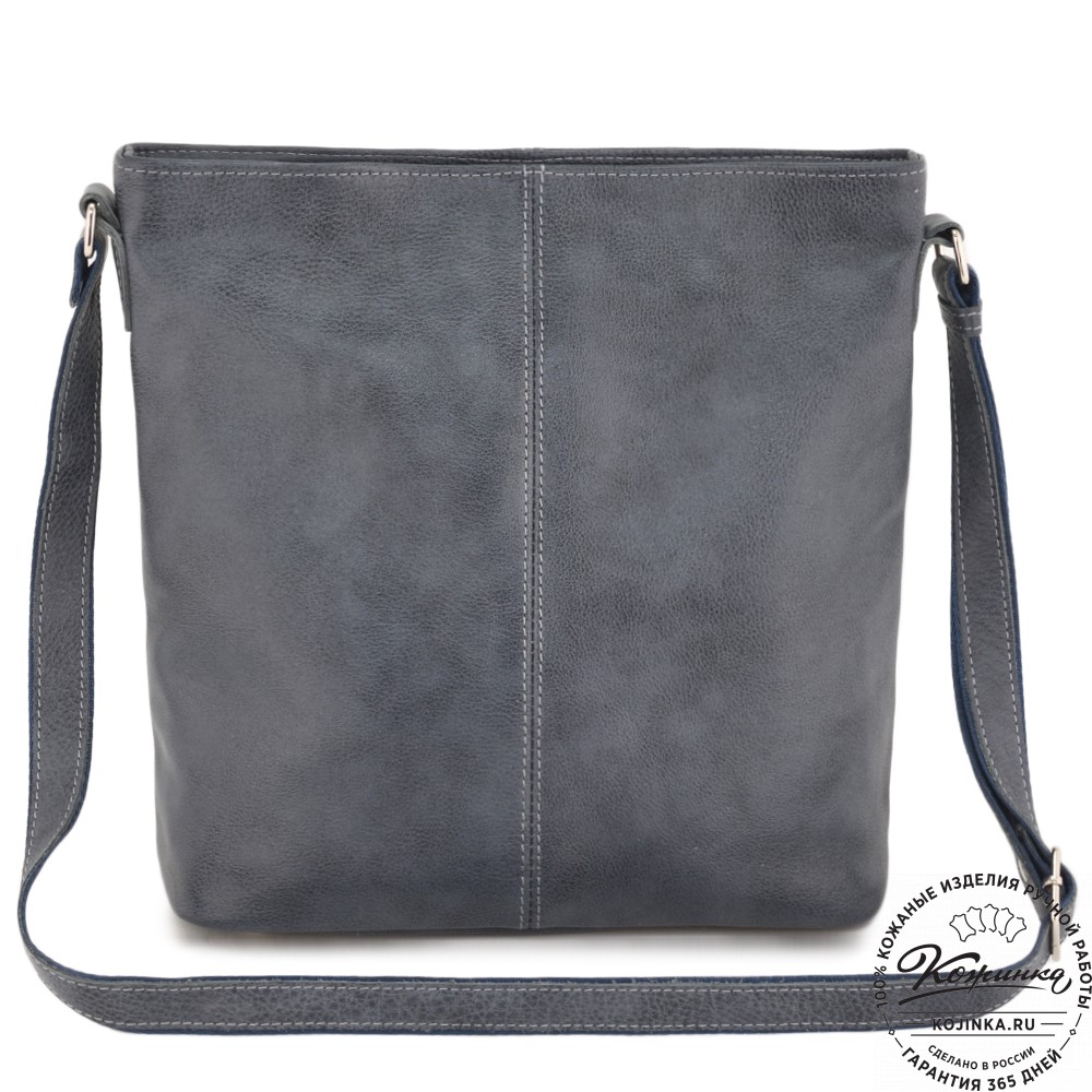 Женская кожаная сумка "Долорес" (джинс)