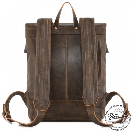 Кожаный рюкзак "Бэнжамин" (коричневая наппа)
