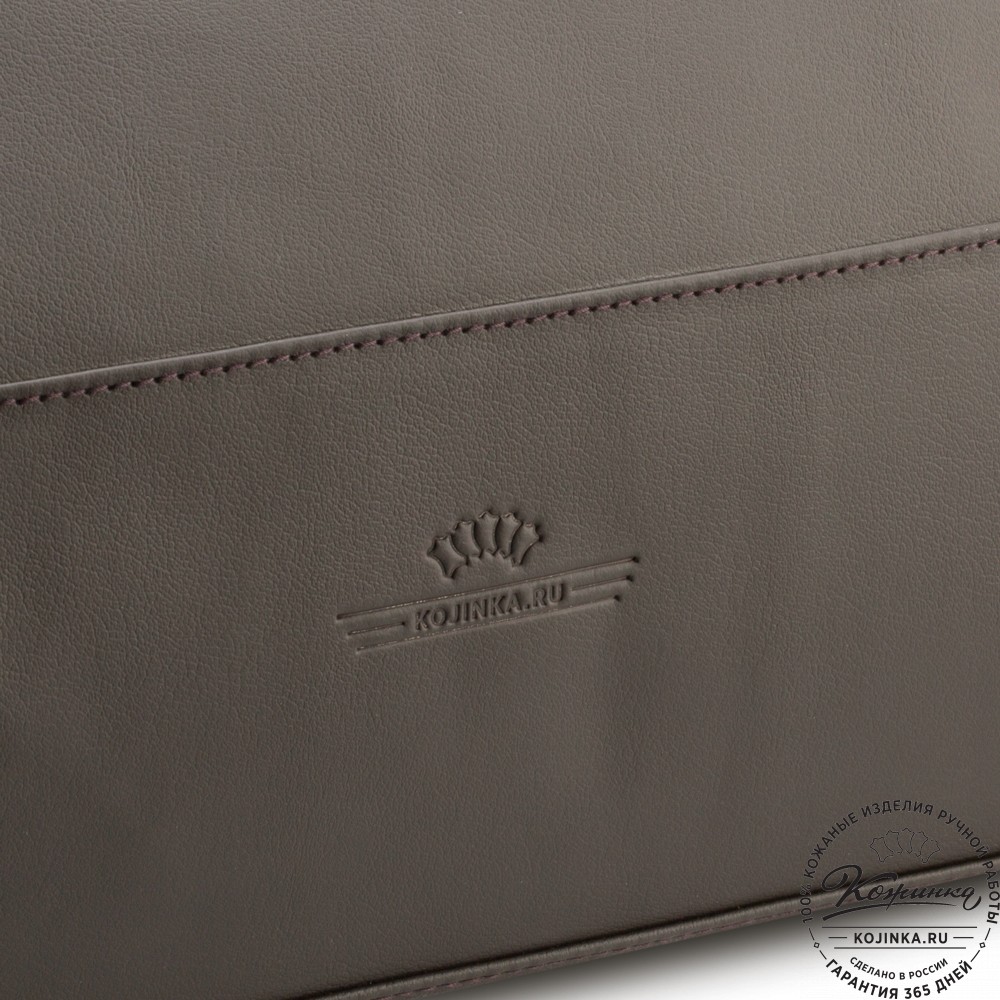 Кожаный дорожный саквояж "Гарри" (коричневый)