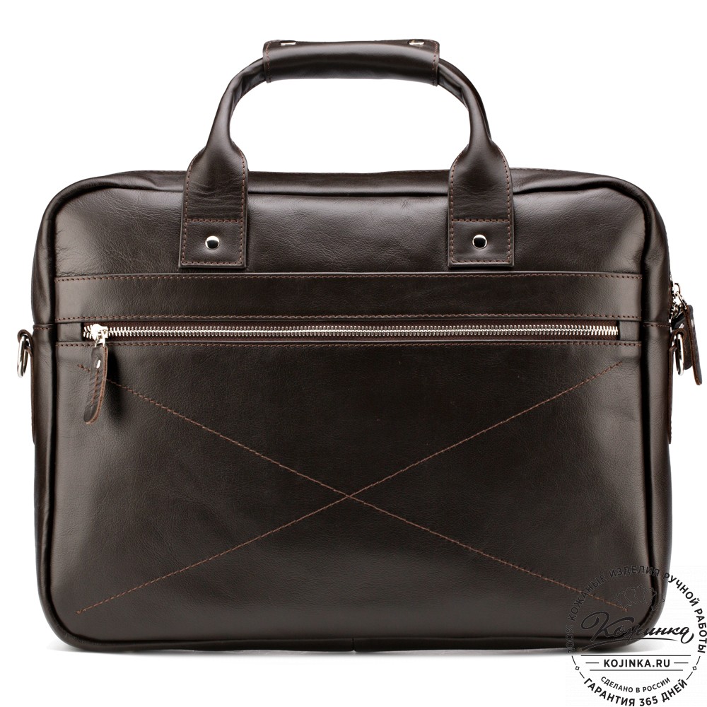 Кожаная деловая сумка "Андерсон" (коричневая) 