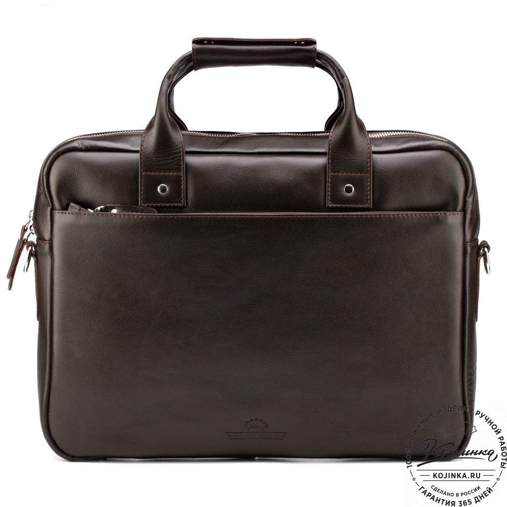 Кожаная деловая сумка "Андерсон" (коричневая) 