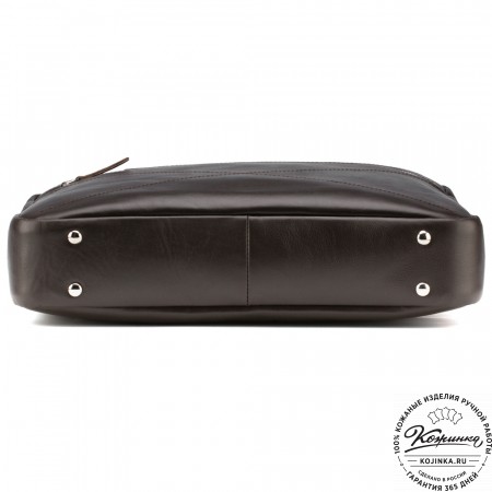 Кожаная деловая сумка "Андерсон" (коричневая) 