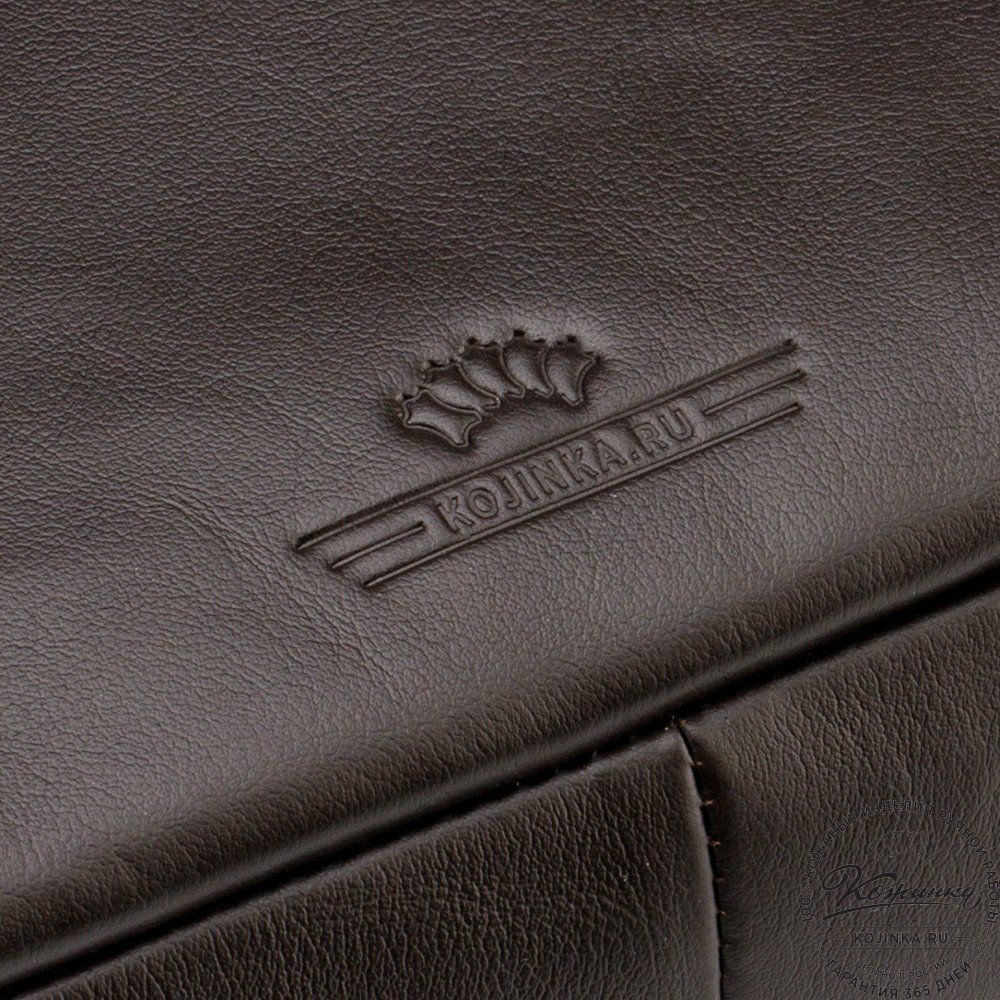 Кожаная деловая сумка "Андерсон" (коричневая) 