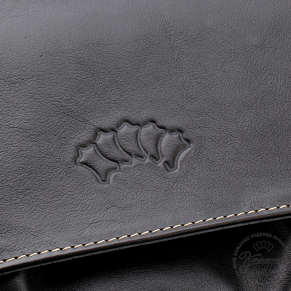 Кожаный рюкзак "Брук" (чёрный)