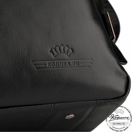 Кожаный портфель "Борменталь" (чёрный)