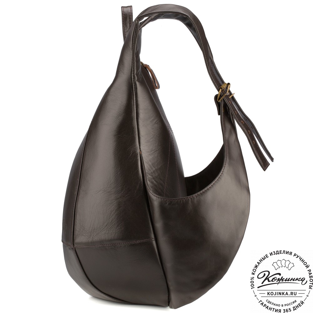 Кожаный рюкзак "Кевин" (тёмно-коричневый) 