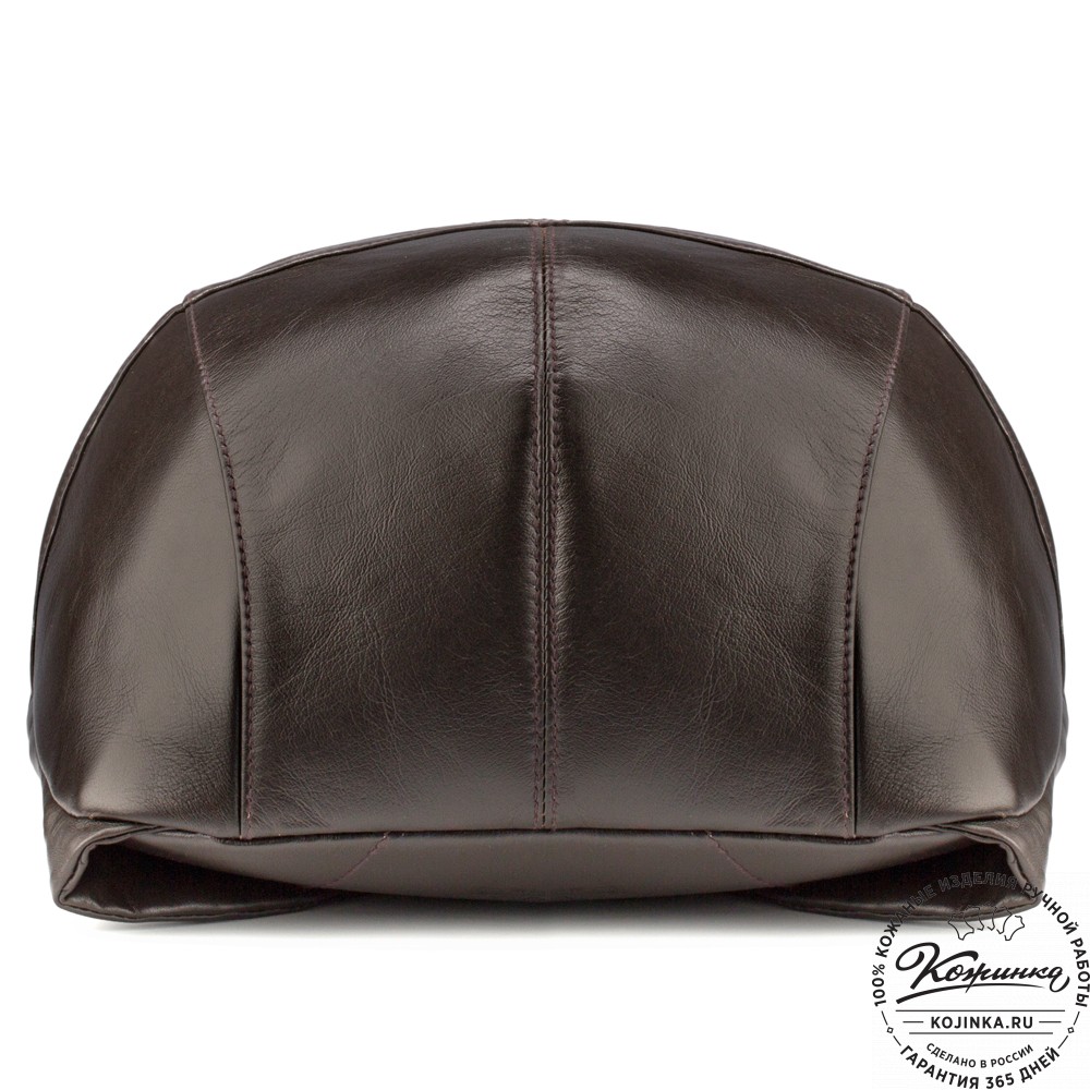 Кожаный рюкзак "Кевин" (тёмно-коричневый) 