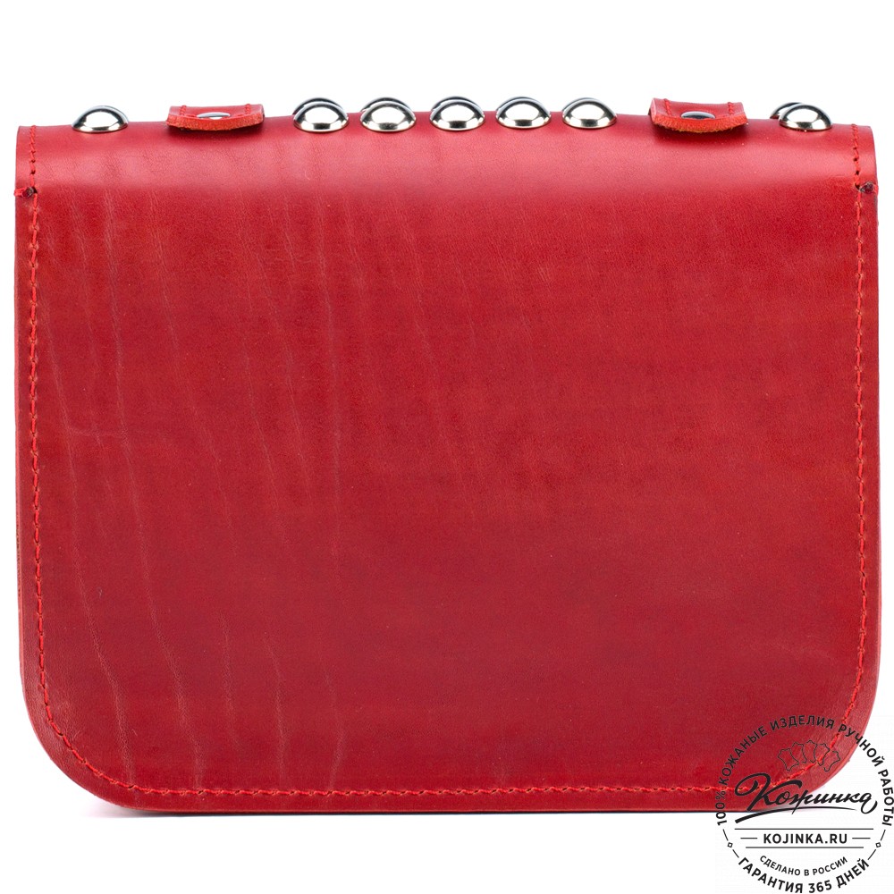 Женская кожаная сумка "Наоми" (красная)