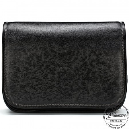 Кожаная сумка "Риана" (чёрная)