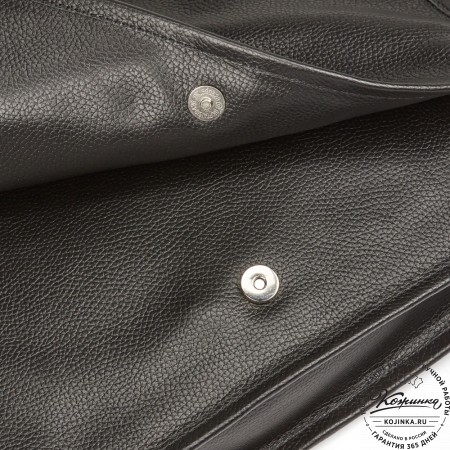 Кожаная сумка "Винсент" (чёрная)