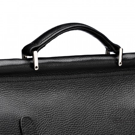 Кожаный портфель "Версаль" (черный)