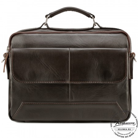 Кожаная сумка "Леон" (коричневая)
