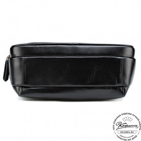 Женская кожаная сумка "Эмма" (чёрная)