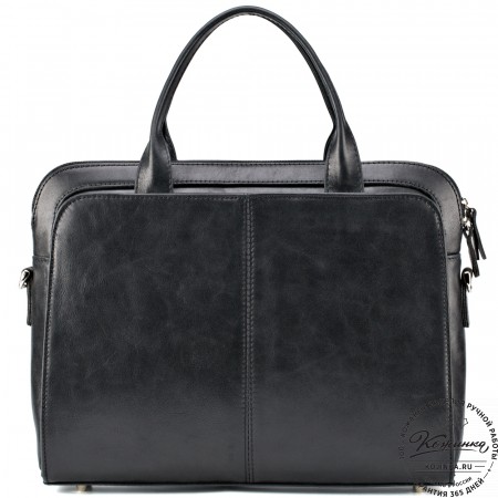 Женская кожаная сумка "Батерфляй" (чёрная)