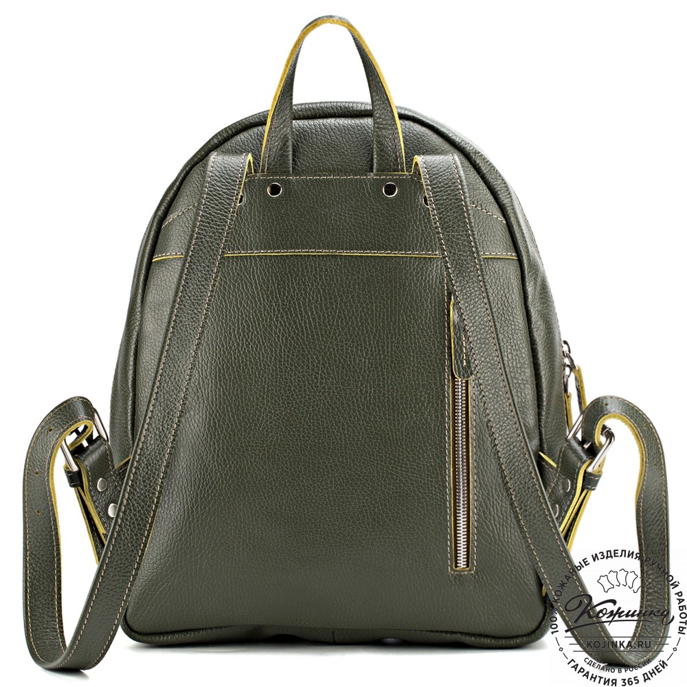 Кожаный рюкзак "Джессика" (оливковый)