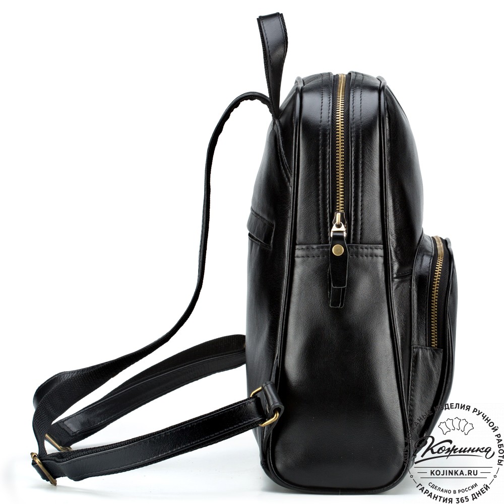 Кожаный рюкзак "Пандора" (чёрный)
