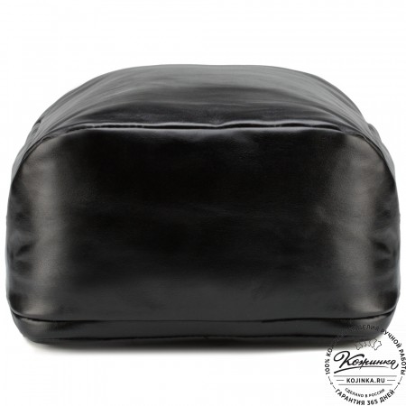 Кожаный рюкзак "Посейдон" (чёрный)
