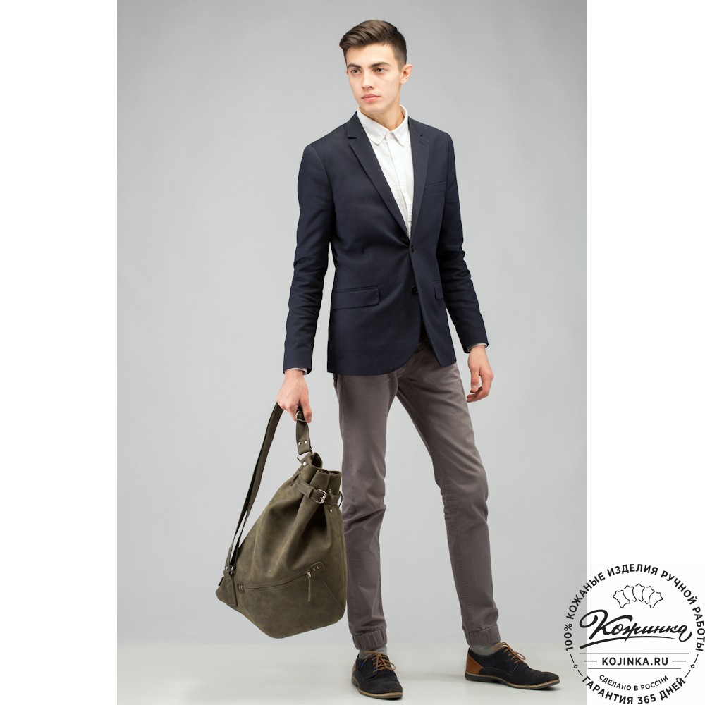 Кожаный рюкзак "Селена" (чёрный)