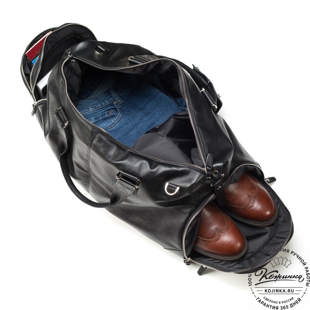 Кожаная дорожная сумка "Каркассон" (коричневый крейзи)