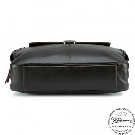 Кожаный портфель "Эдгар" (тёмно-коричневый)