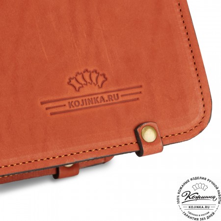 Кожаный портфель "Герман" (рыжий)