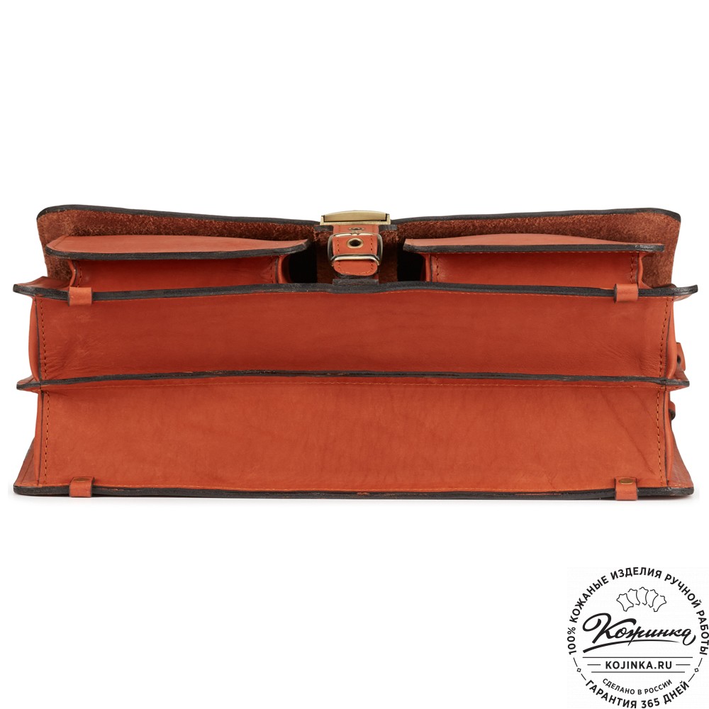 Кожаный портфель "Герман" (рыжий)