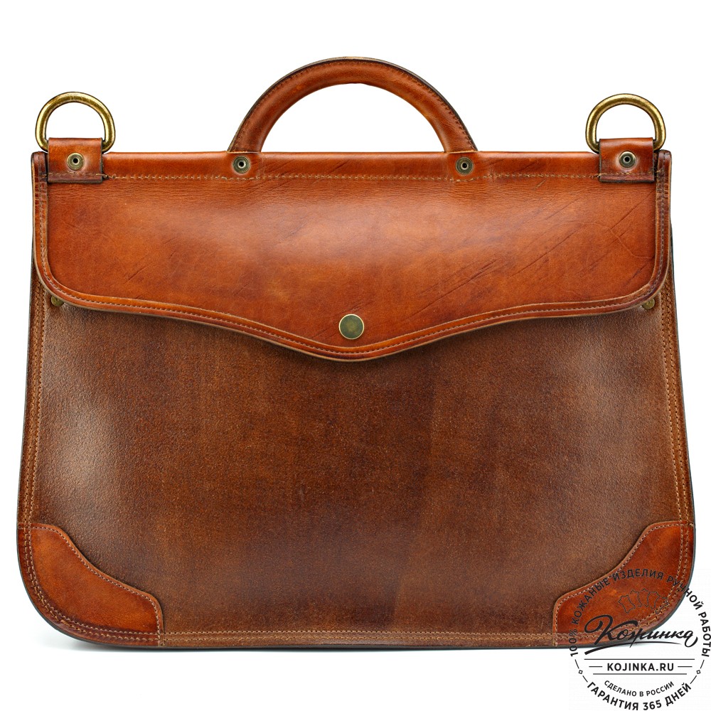 Кожаный портфель "Крокер" (коричневый)