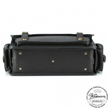 Кожаный портфель "Трансформер" (чёрный)