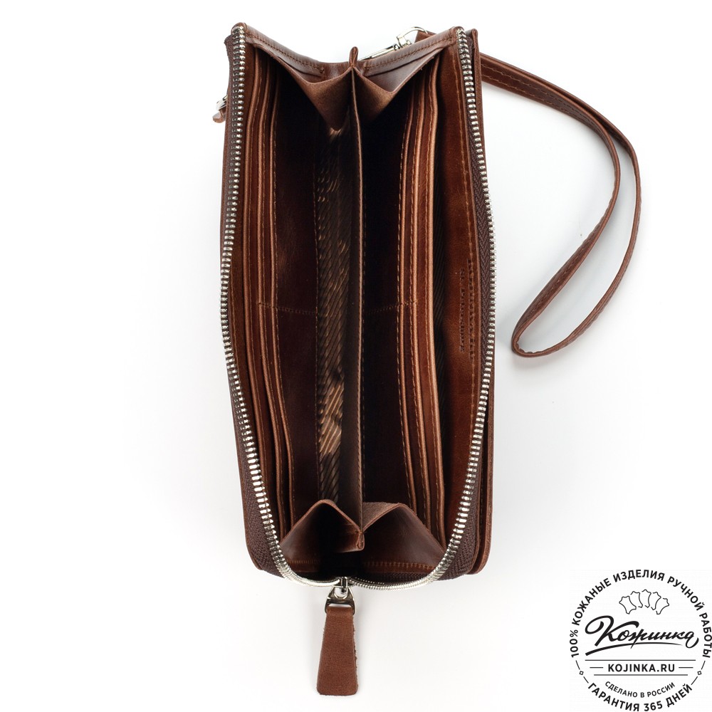 Кожаное портмоне "Дублин" (коричневый) 