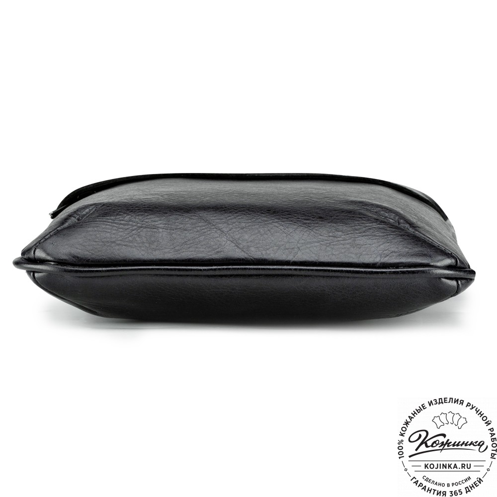 Кожаная сумка "Говард" (чёрная)