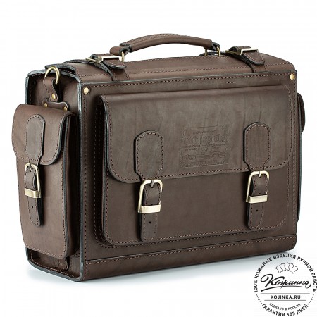 Кожаный портфель "Бойскаут" (тёмно-коричневый)