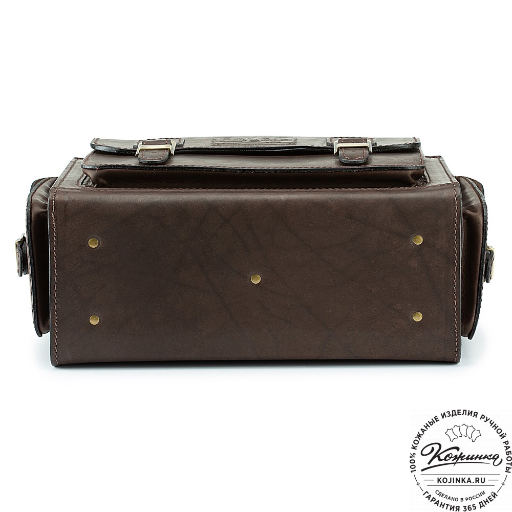 Кожаный портфель "Бойскаут" (тёмно-коричневый)