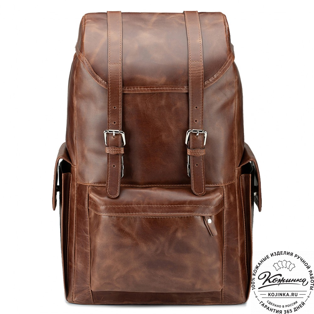 Кожаный рюкзак "Ганнибал" (коричневый воск)