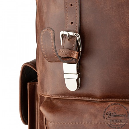 Кожаный рюкзак "Ганнибал" (коричневый воск)