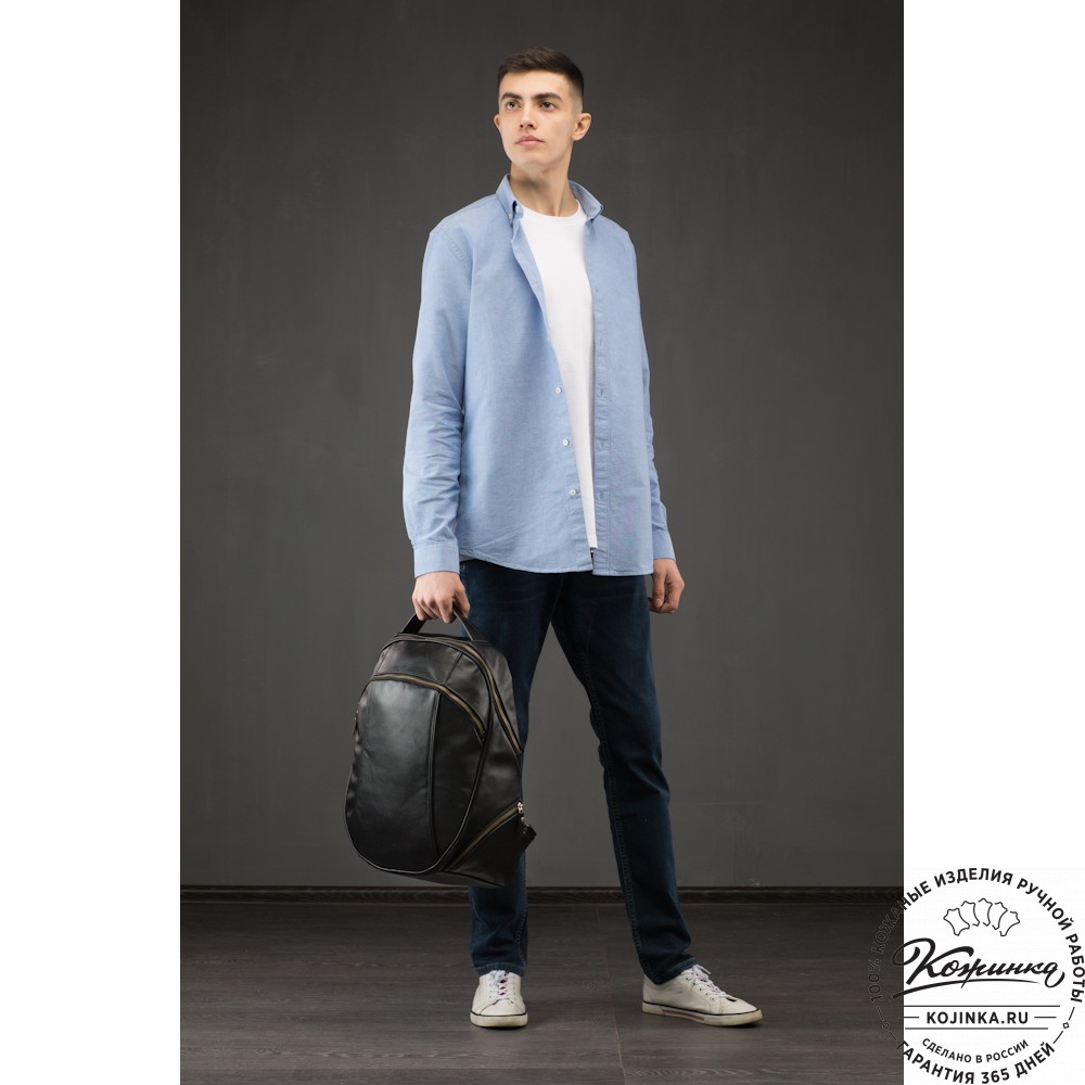 Кожаный рюкзак "Ланселот" (коричневая наппа)