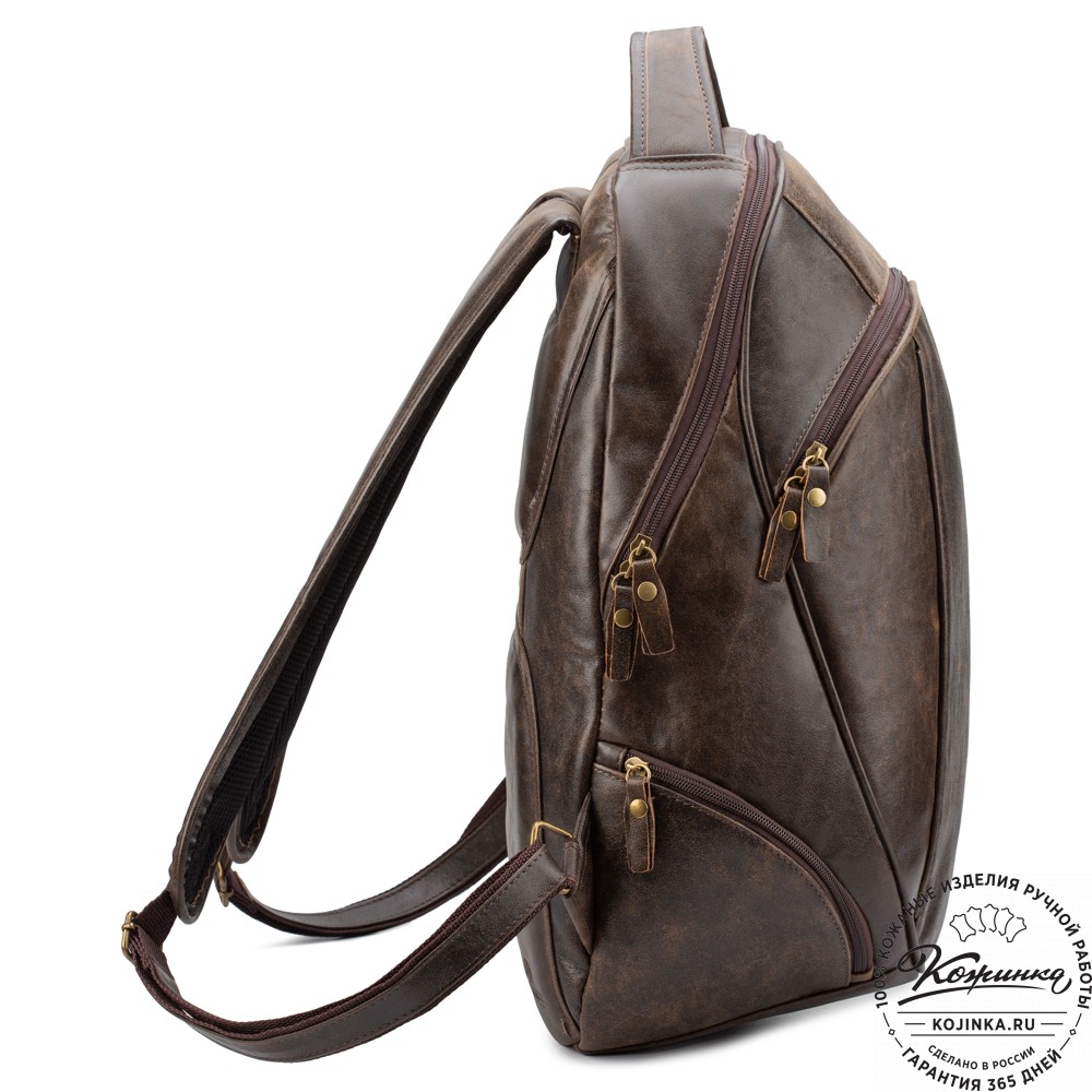 Кожаный рюкзак "Ланселот" (коричневая наппа)