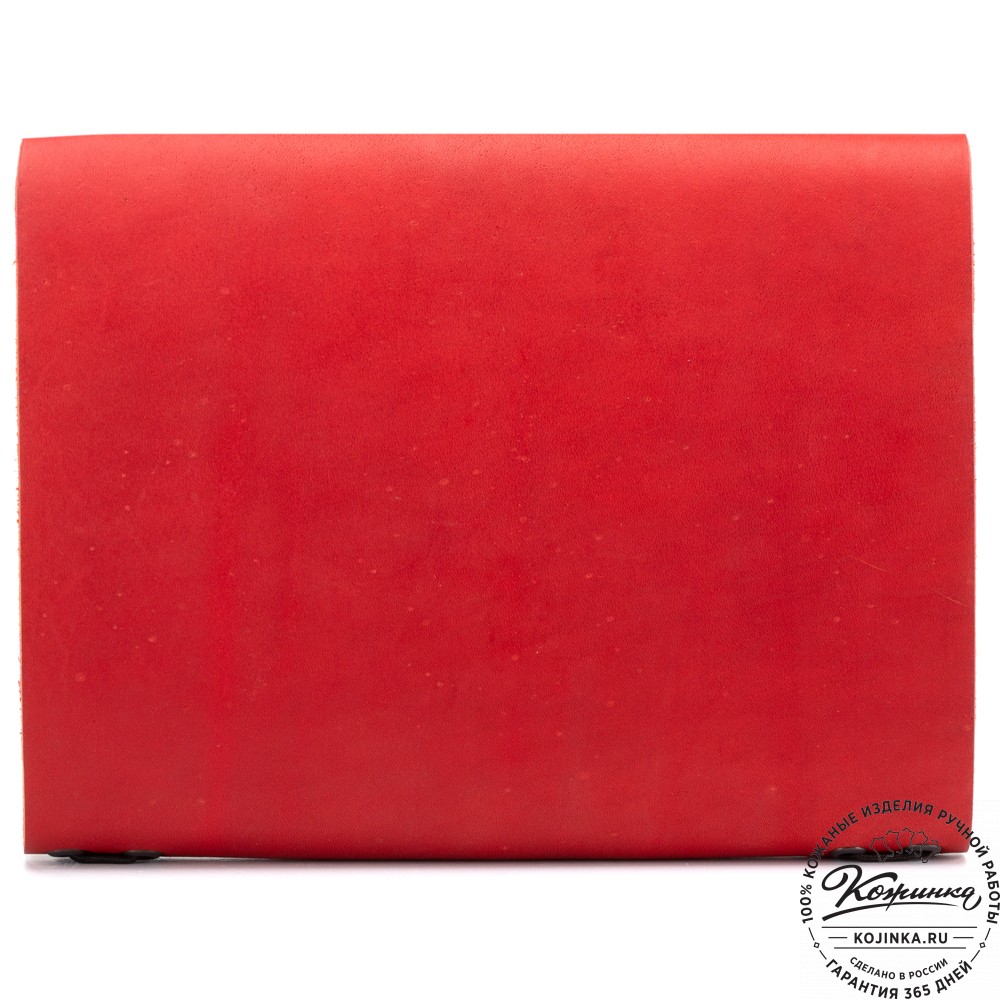 Кожаный ежедневник  "Квентин" (красный)