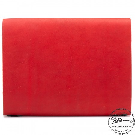 Кожаный ежедневник  "Квентин" (красный)