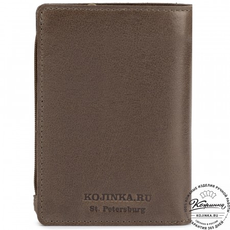 Кожаное портмоне "Япония" (олива)
